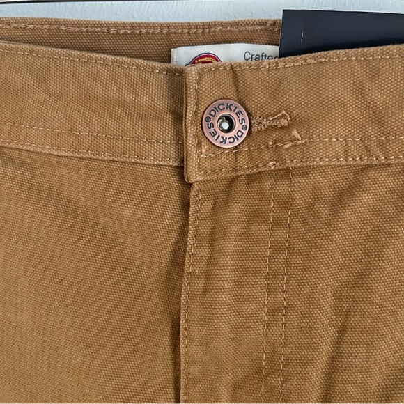 Dickies women’s carpenter pants relaxed fit NWT brown rinsed duck color size 14 - Picture 8 of 16
